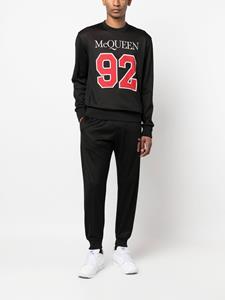 Alexander McQueen Sweater met logodetail - Zwart