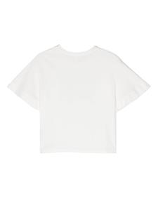 Chloé Kids T-shirt met logoprint - Wit