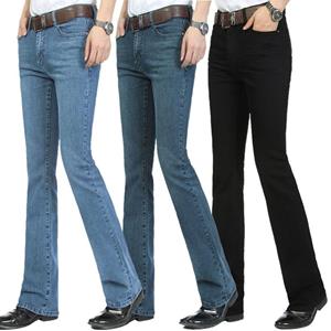 LFSZY121 Men's Middle Waist Stretch Flared Jeans Men's Flared Pants Classic Designer Flared Jeans
