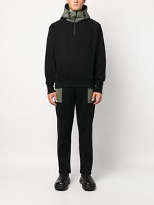Alexander McQueen Sweater met contrasterende capuchon - Zwart