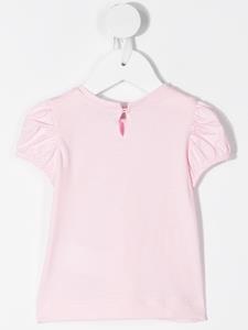 Monnalisa T-shirt met bloemenprint - Roze