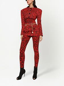 Dolce & Gabbana Mini-rok met luipaardprint - Rood