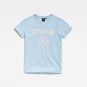 G-Star RAW Kids T-Shirt Graphic 89 - Lichtblauw - meisjes