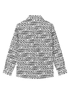 Dolce & Gabbana Kids Shirt met logoprint - Wit