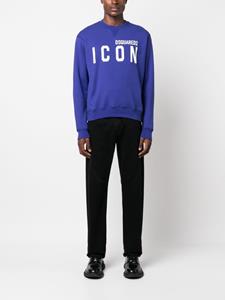 Dsquared2 Sweater met Icon-logoprint - Paars