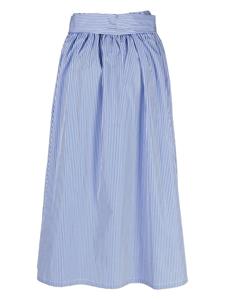 Philipp Plein Gestreepte midi-rok - Blauw