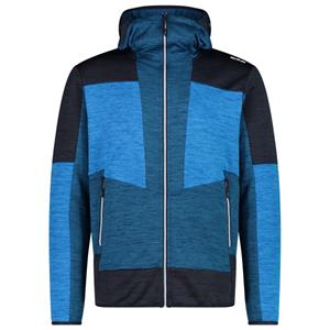 CMP  Jacket Fix Hood Melange Grid Tech - Fleecevest, blauw