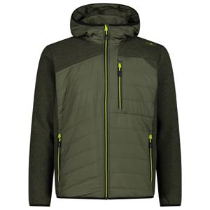 CMP  Jacket Hybrid Fix Hood Poly Pongee - Fleecevest, olijfgroen