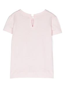 Monnalisa T-shirt met halskettingprint - Roze