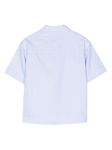 Off-White Kids Shirt met logoprint - Blauw