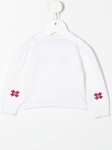 La Stupenderia Vest met bloemenprint - Wit