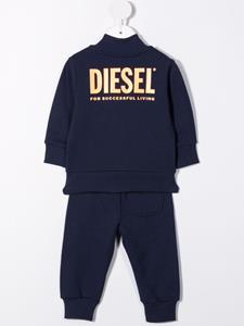 Diesel Kids Trainingspak met logoprint - Blauw