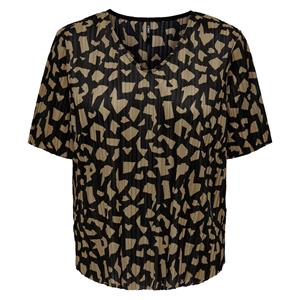 Only Onlsafari S/s V-neck Top Jrs