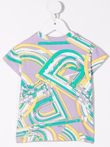 PUCCI Junior T-shirt met geometrische print - Groen