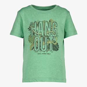 Unsigned kinder T-shirt groen met tekstopdruk