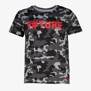 Unsigned jongens T-shirt met camouflageprint