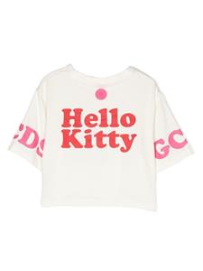 Gcds Kids x Hello Kitty T-shirt met print - Wit