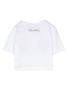 Dsquared2 Kids T-shirt met logoprint - Wit
