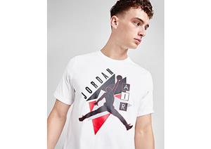 Jordan Branded Graphic T-Shirt - White/Gym Red/Black- Heren