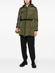 Moncler Sirli belted puffer jacket - Groen