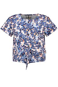 B.Nosy Meisjes blouse met knoop - Floral AOP