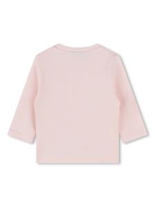BOSS Kidswear T-shirt met tekst - Roze