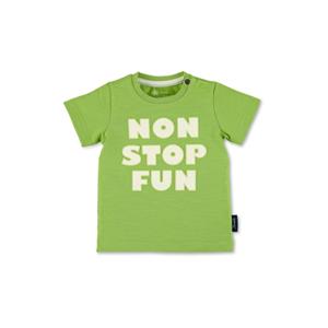 Sterntaler Kurzarmshirt Kurzarm-Shirt (1-tlg) Baby Shirt - Kurzarmshirt Kinder - Kurzarm-Shirt mit Druck 'AHOI' in Hellgrün - T-Shirt Kinder aus Jersey mit Knöpfen an der linken Sc