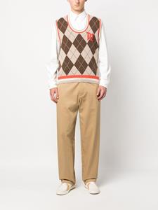 Dsquared2 Spencer met argyle patroon - Bruin