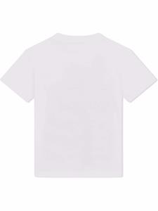 Dolce & Gabbana Kids 2000 T-shirt met logoplakkaat - Wit