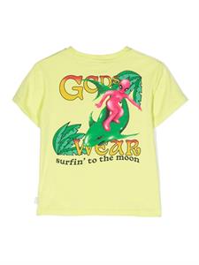 Gcds Kids T-shirt met logoprint - Groen