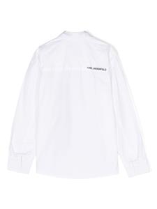 Karl Lagerfeld Kids Popeline shirt - Wit