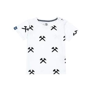 KOHLENKNIRPSE Kohleknirpse T-Shirt Hamer & Strijkijzer Wit/Carcoal