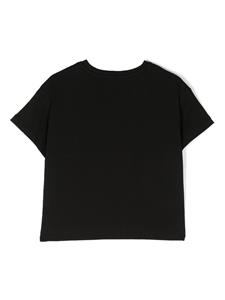 Chiara Ferragni Kids T-shirt met borduurwerk - Zwart