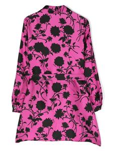 Versace Kids Midi-jurk met bloemenprint - Roze