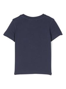 Moschino Kids T-shirt met geborduurd logo - Blauw