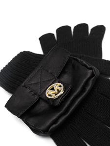 Monnalisa Handschoenen met plakkaat - Zwart