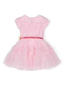Monnalisa Tulen jurk - Roze