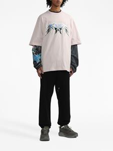 We11done T-shirt met print - Roze