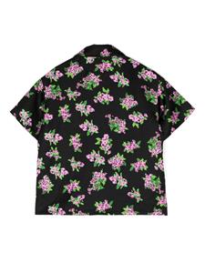 Natasha Zinko Kids Shirt met bloemenprint - Zwart