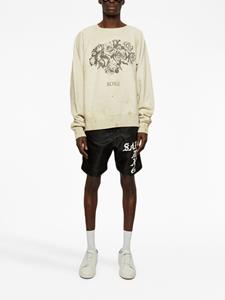 SAINT MXXXXXX Sweater met rozenprint - Beige