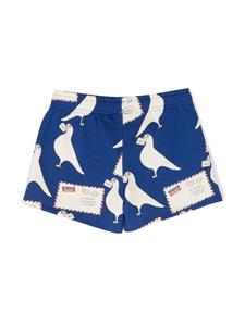 Mini Rodini Shorts met grafische print - Blauw