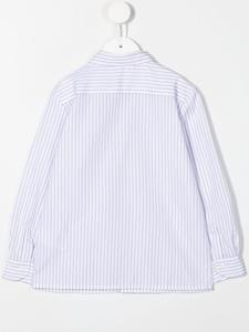 Bonpoint Shirt met krijtstreep - Wit