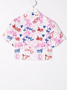 Pinko Kids Shirt met graffiti-print - Wit