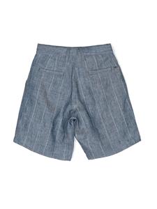 Emporio Armani Kids Gestreepte shorts - Blauw