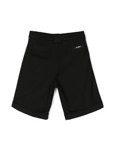 Balmain Kids Geplooide shorts - Zwart