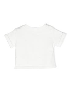 Bonpoint T-shirt met geborduurde kers - Wit