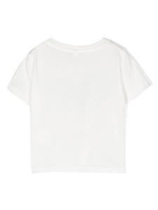 Stella McCartney Kids T-shirt met smileyprint - Wit