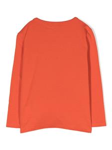 Stella McCartney Kids T-shirt met bloemenprint - Oranje
