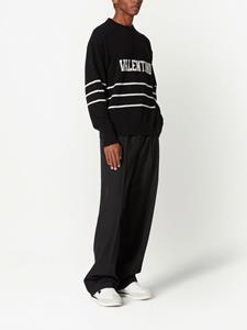 Valentino Trui met logo-intarsia - Zwart