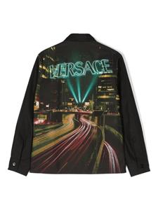 Versace Kids Shirt met grafische print - Zwart